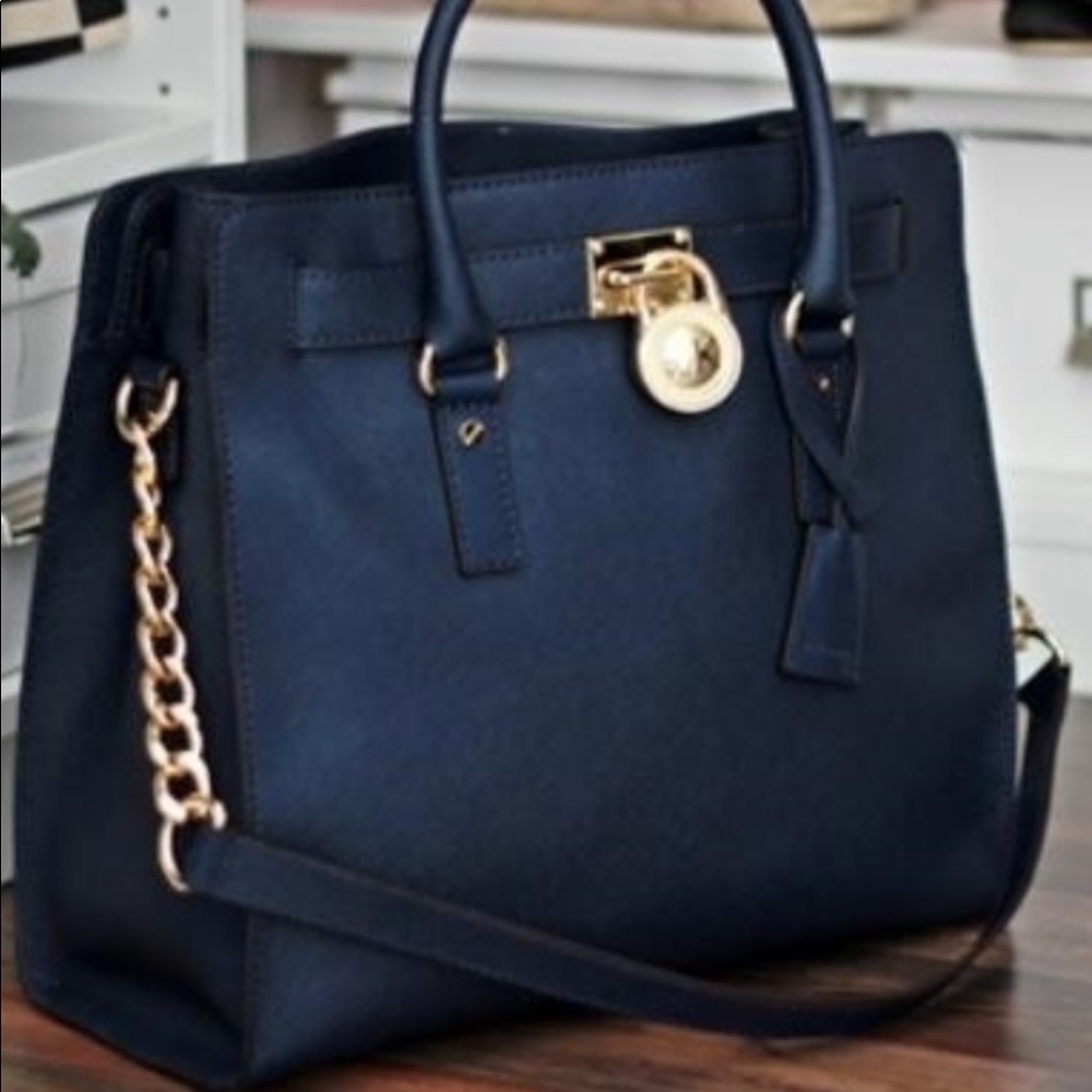 Michael Kors Navy Purse, Large